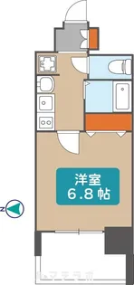 プレサンス泉セントマーク【6階】の間取り