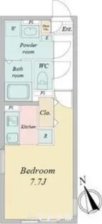 LUORE城西【4階】の間取り