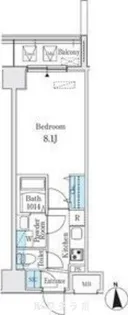 プレイズシード名駅北【4階】の間取り