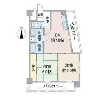エステートⅡ【3階】の間取り
