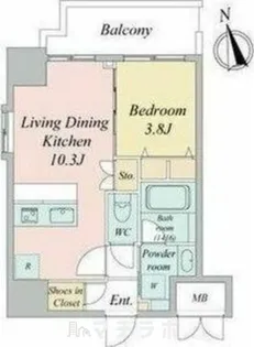 スプランディッド大須門前町【1501号室】の間取り