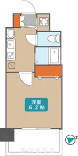 プレサンス名古屋城前ラバンカ【8階】の間取り