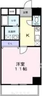 コートモーリス新道【803号室】の間取り
