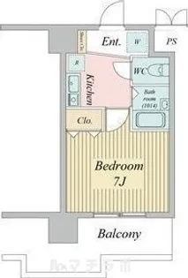 パークフラッツ金山【3階】の間取り