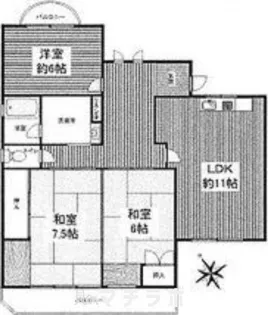 ロイヤル丘上【3階】の間取り