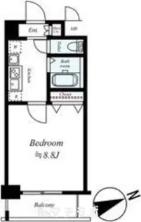 パルティール覚王山【2階】の間取り