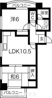 WIN大須【401号室】の間取り