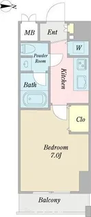 プロシード金山【1104号室】の間取り