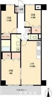 レジデンス代官町スクエア【8階】の間取り