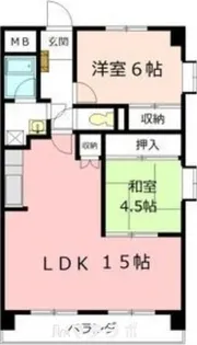 メゾン萩野【8階】の間取り