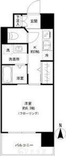 セシオン太閤【6階】の間取り