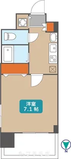 プレサンス名古屋STATIONアブソリュート【3階】の間取り