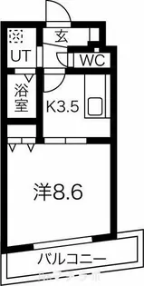 ル・シャンパーニュ【2階】の間取り