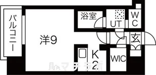 ヴィラエーデル名駅【5階】の間取り
