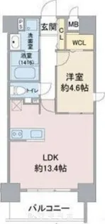スリーアイランドタワー名駅北【9階】の間取り