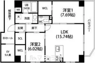 GRAN DUKE黒川【4階】の間取り