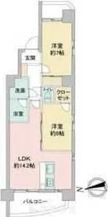さくらHills富士見【2階】の間取り