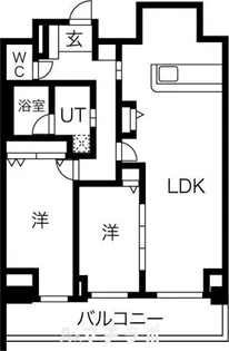 ロイジェント日吉2【10階】の間取り