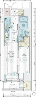エステムコート名古屋葵【4階】の間取り