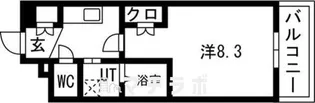 パルティール黒川【602号室】の間取り