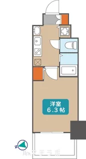 プレサンス金山グリーンパークス【7階】の間取り