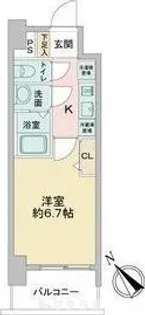 アステリ鶴舞エーナ【610号室】の間取り