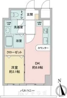 La Douceur今池【415号室】の間取り