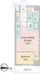 ヴェルデシア名駅南(旧ルネフラッツ名駅南)【10階】の間取り