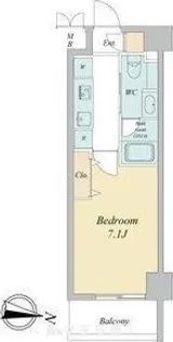 ヴェルデシア名駅南【8階】の間取り