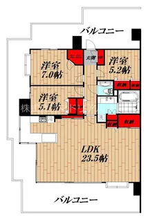 神奈川県藤沢市長後【マンション】の間取り