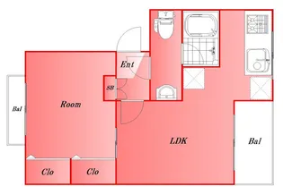 東京都大田区蒲田2丁目【マンション】の間取り
