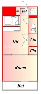 東京都品川区南大井6丁目【マンション】の間取り