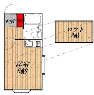 東京都大田区大森北2丁目【アパート】の間取り
