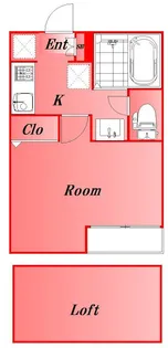 東京都大田区大森中1丁目【アパート】の間取り
