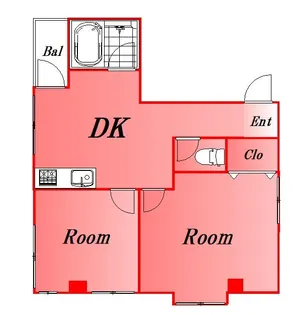 東京都品川区大井5丁目【マンション】の間取り