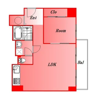 東京都品川区東五反田5丁目【マンション】の間取り