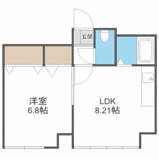 8・4サウンドビル【401号室】の間取り