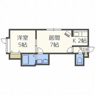 北海道札幌市東区北三十四条東6丁目【アパート】の間取り