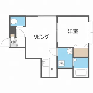 北海道札幌市白石区栄通15丁目【アパート】の間取り