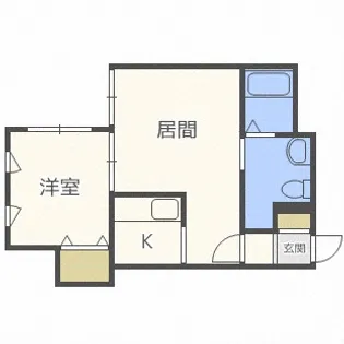 1LDKの間取り画像