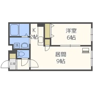 サンテラス宮の森【105号室】の間取り