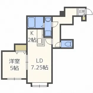 北海道札幌市南区川沿十七条2丁目【アパート】の間取り