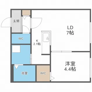 北海道札幌市白石区平和通5丁目北【マンション】の間取り