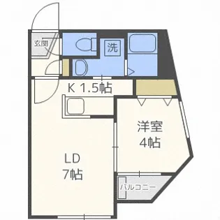 北海道札幌市中央区南七条西25丁目【マンション】の間取り