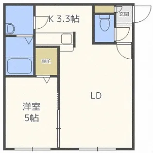 北海道札幌市手稲区曙二条2丁目【マンション】の間取り