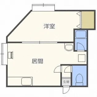 北海道札幌市清田区北野二条3丁目【アパート】の間取り