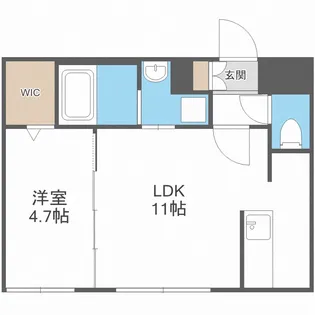 北海道札幌市西区発寒五条8丁目【マンション】の間取り