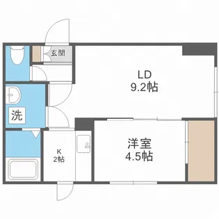 北海道札幌市西区西町北20丁目【マンション】の間取り