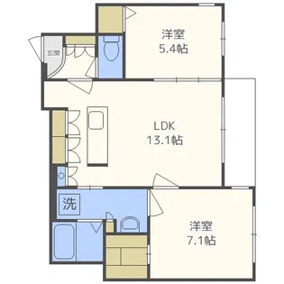 北海道札幌市中央区南十三条西8丁目【マンション】の間取り