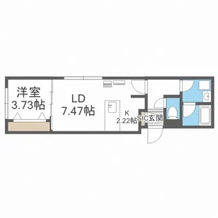 北海道札幌市西区琴似一条5丁目【マンション】の間取り